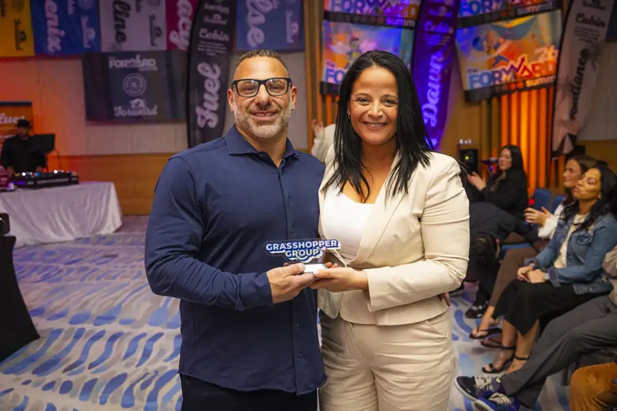 An award handed over at Camp Forward '26